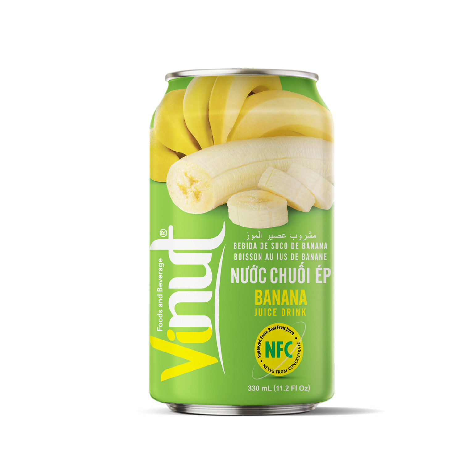 330ml_banana VINUT NFC Banana Juice Drink - Image 1
