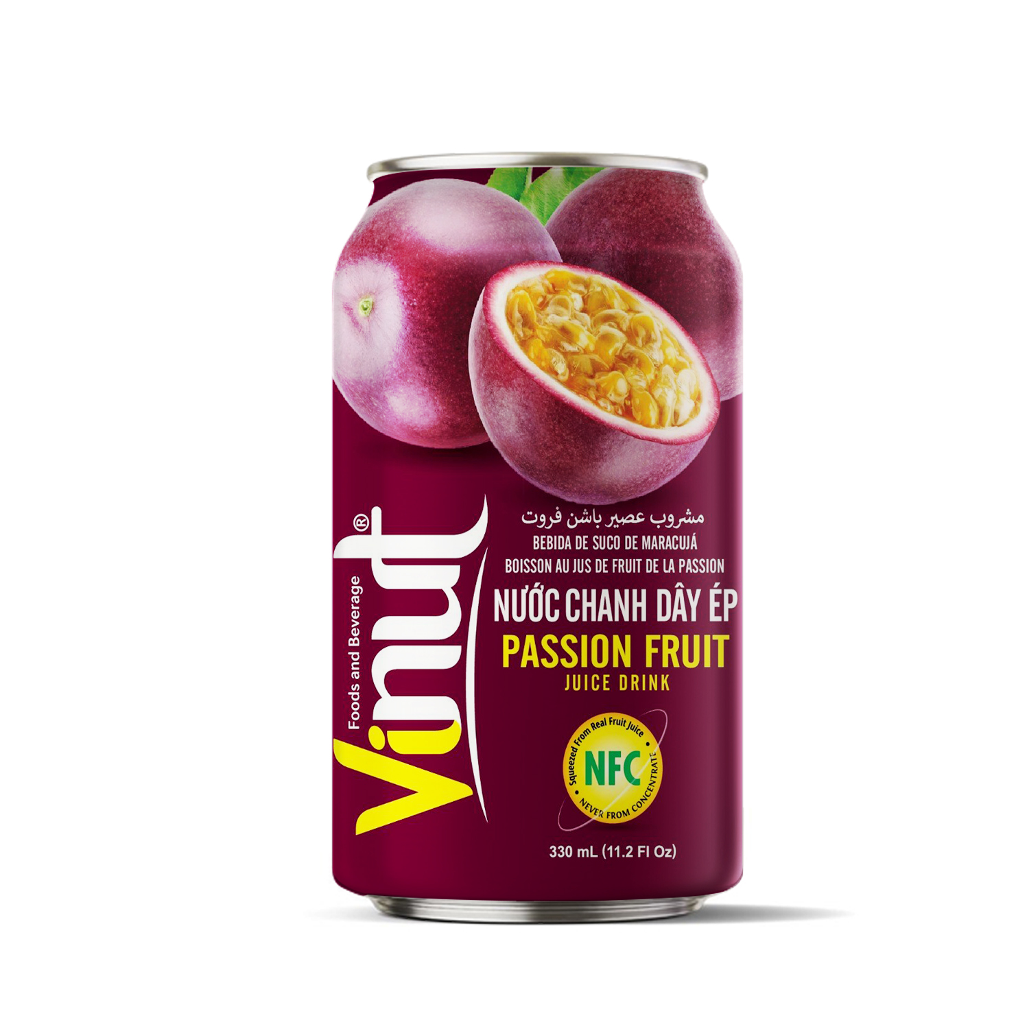 330ml_passion_fruit VINUT NFC Passion Fruit Juice Drink - Image 1