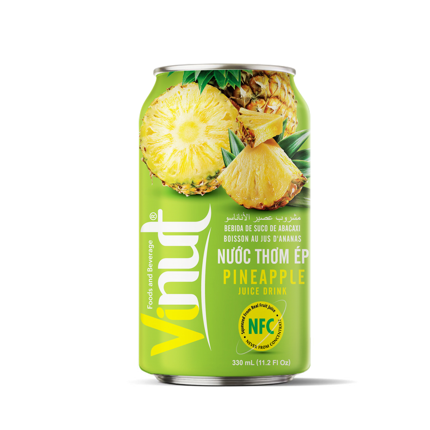 330ml_pineapple VINUT NFC Pineapple Juice Drink - Image 1