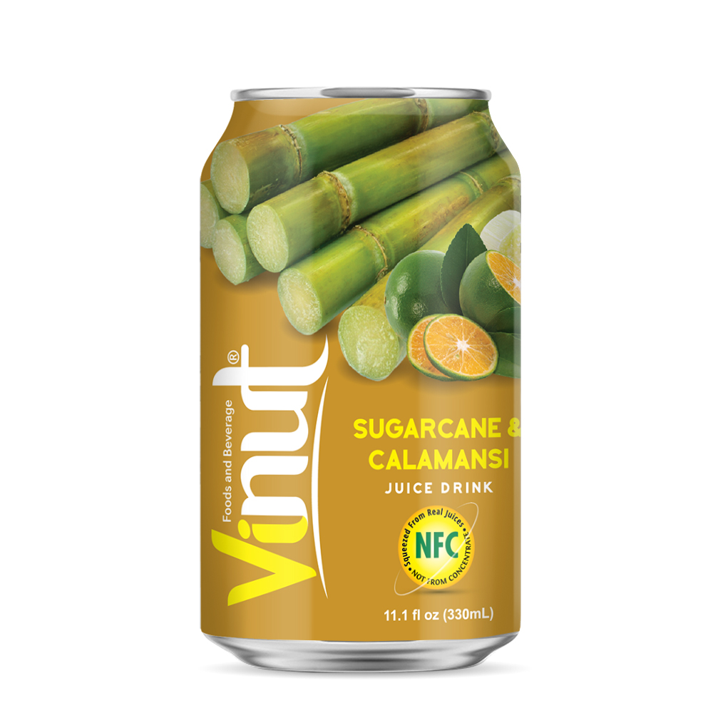 330ml_sugar_cans_calamansi VINUT NFC Sugarcane & Calamansi Juice Drink - Image 1