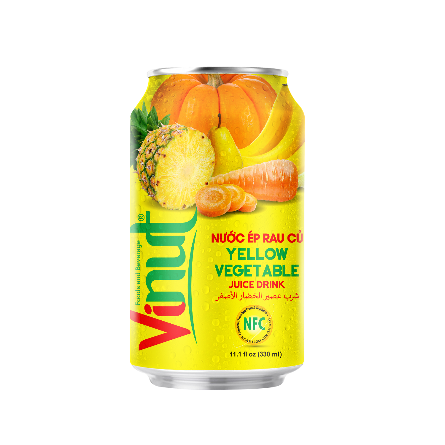 330ml_vegetables_2 VINUT NFC Yellow Vegetable Juice Drink - Image 1