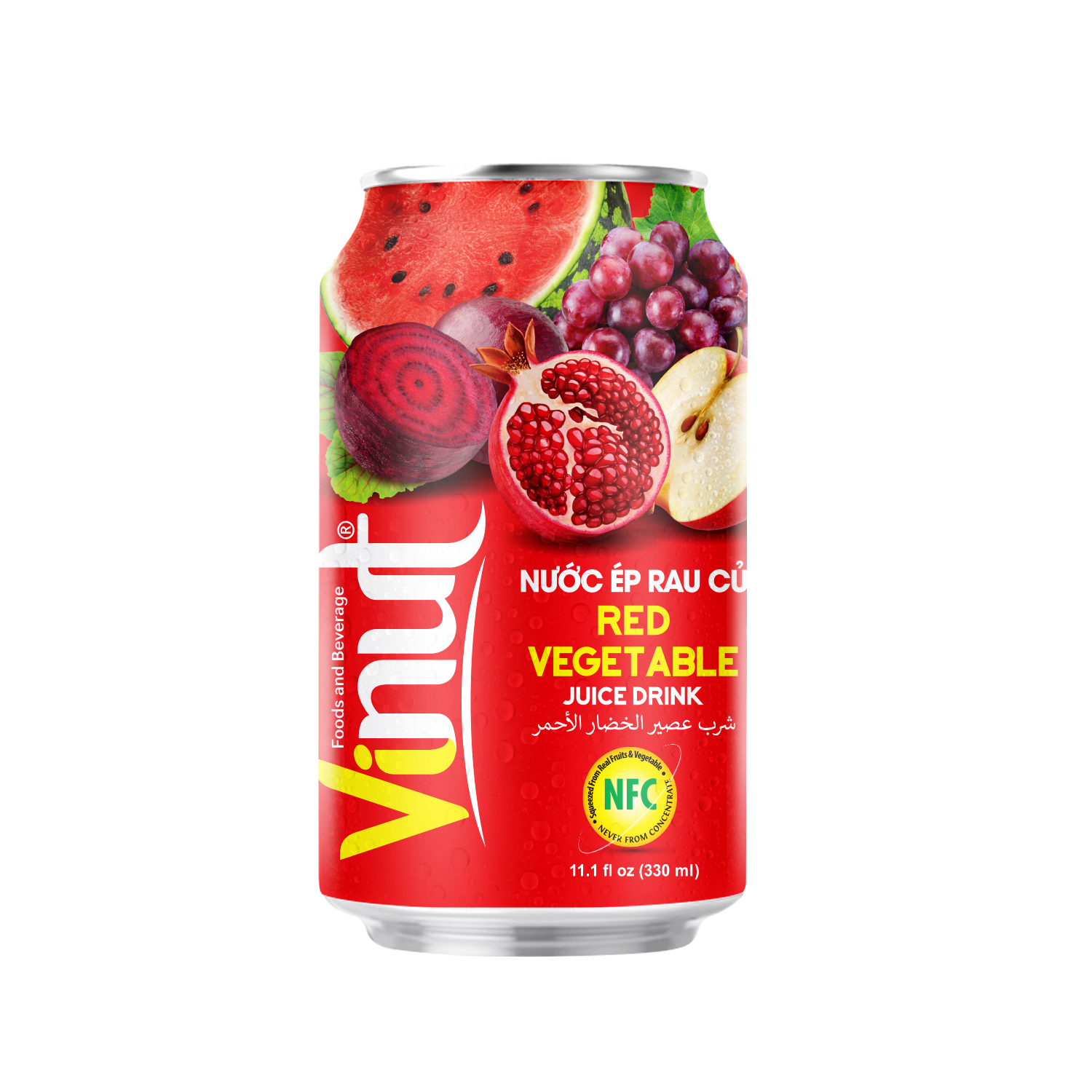 330ml_vegetables_3 VINUT NFC Red Vegetable Juice Drink - Image 1